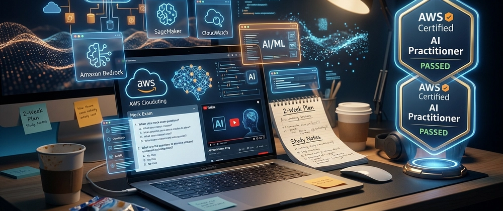 Cover image for blog post: "How I Passed the AWS Certified AI Practitioner in 2 Weeks Using 100% Free Resources (While Working Full-Time)"